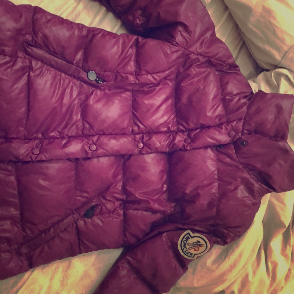 Moncler authentic purple down jacket